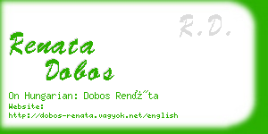 renata dobos business card